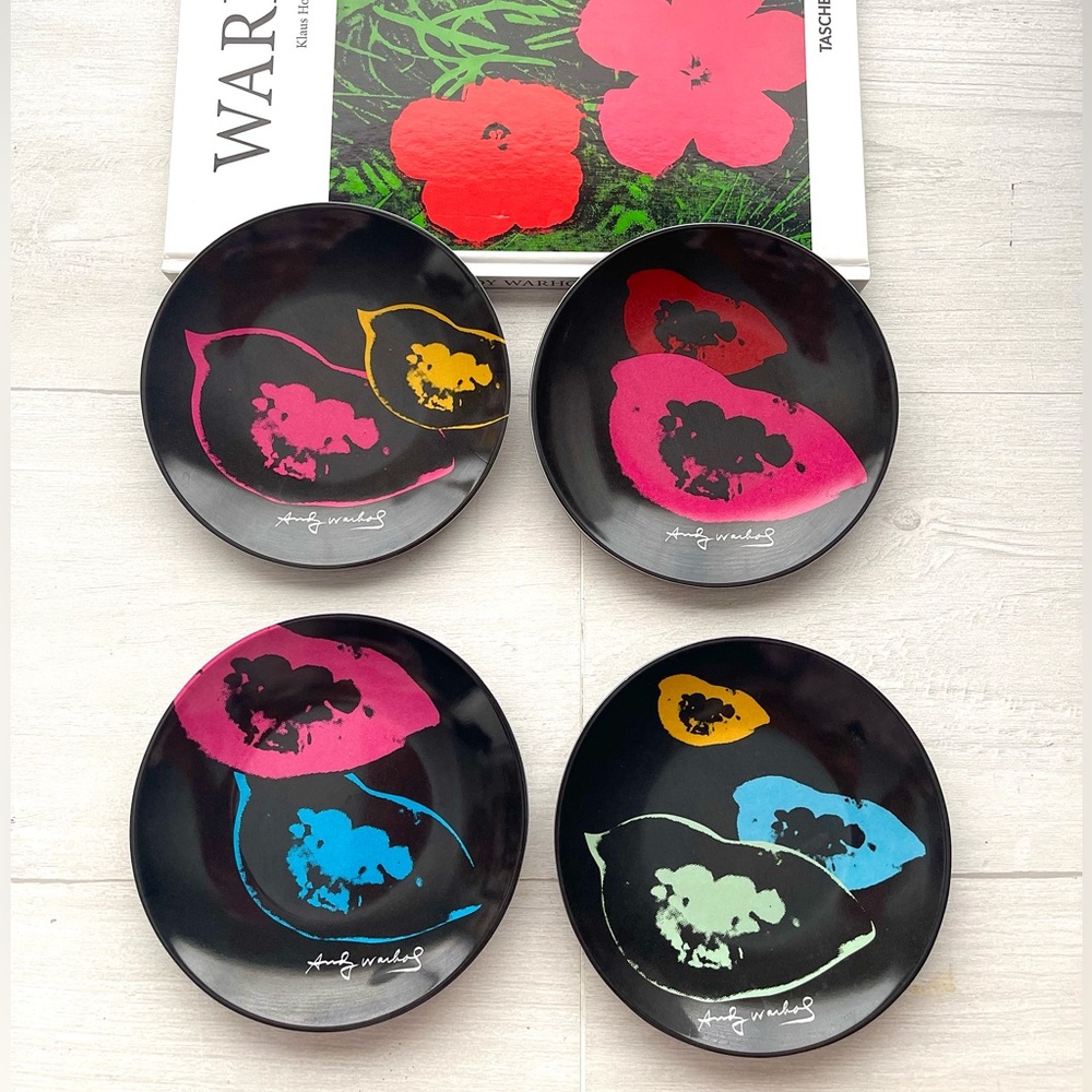 ANDY WARHOL Foundation Melamine BIRD Appetizer Plates PRECIDIO OBJECTS 5 1/4”(D)